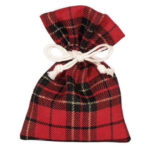 SACCHETTO CM.13XH18 WALLACE ROSSO SCACCHI